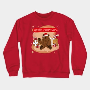 Bear wishes you Merry Christmas Crewneck Sweatshirt